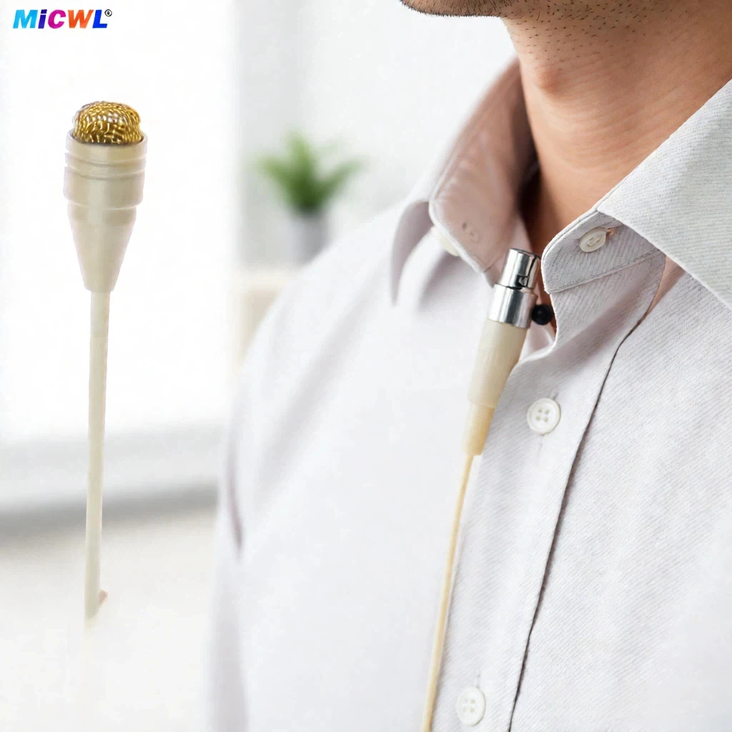 Live Streamer Using Invisible Beige Lavalier Mic for E-commerce Broadcasting - Clear Audio for Product Demonstrations - Hands-Free Operation